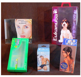 Eco Friendly Clear Plastic Folding Boxes , PP PVC Printing Box
