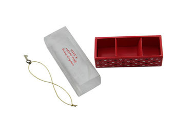 Printing Box Packaging With PET Window , Red Printed Chocolate Boxes