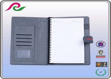 Business velcro colorful loose leaf notebooks of PU leather cover