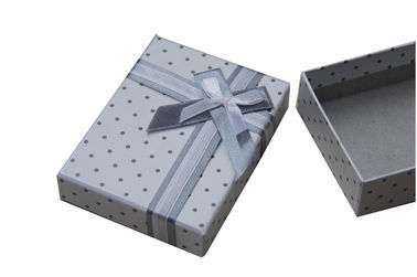 Cardboard Folded Press Paper Gift Boxes With Lid And Ribbon Butterfly Bow