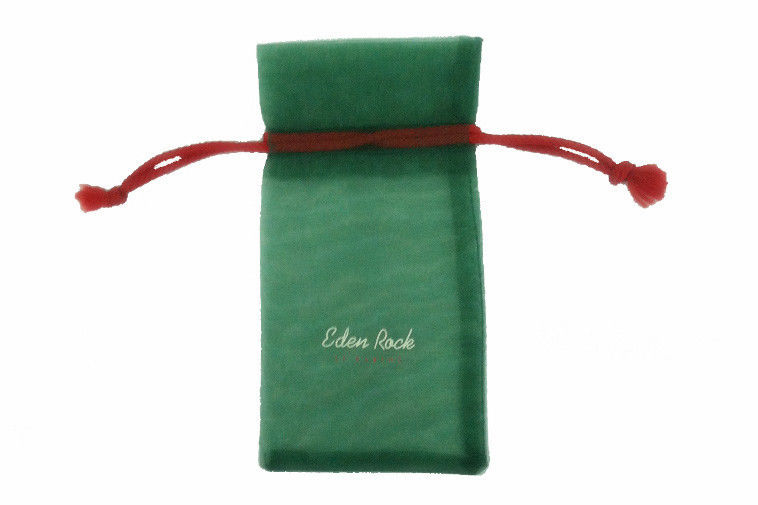 Promotional Organza Drawstring Pouch Full Pattern Bronzing Bags